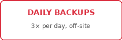 Daily backups