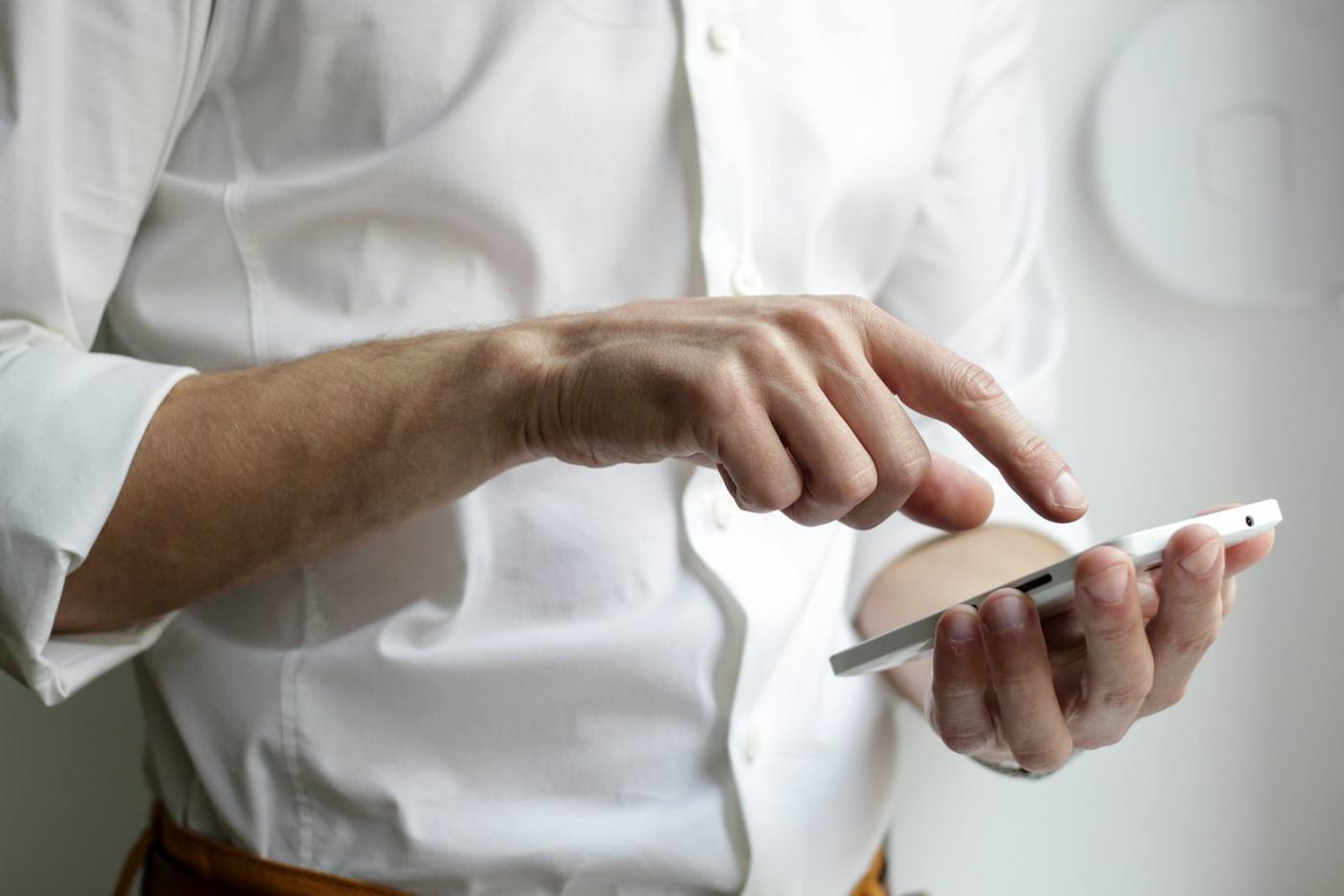Managing the hotel from a phone